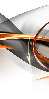 Store intérieur Motif de ligne orange