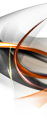 Store intérieur Motif de ligne orange