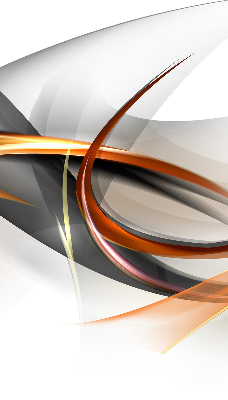 Store intérieur Motif de ligne orange