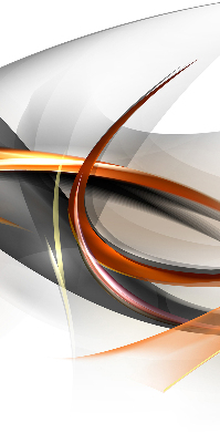 Store intérieur Motif de ligne orange