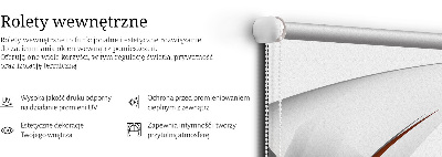 Store intérieur Motif de ligne orange