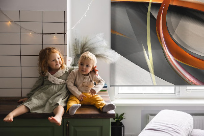 Store intérieur Motif de ligne orange