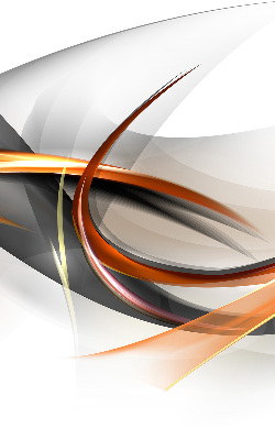 Store intérieur Motif de ligne orange