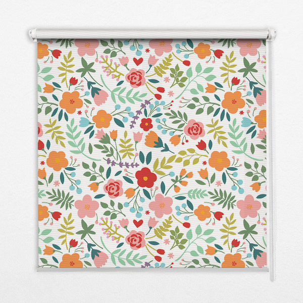 Store intérieur Fleurs peintes