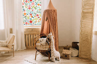 Store intérieur Fleurs peintes