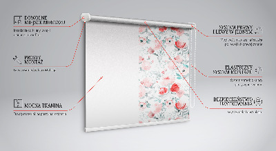 Store enrouleur Coquelicot rose
