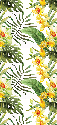 Store enrouleur Fleur jaune