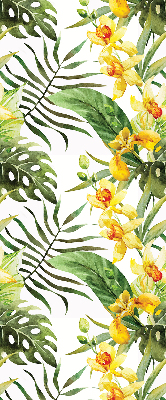 Store enrouleur Fleur jaune