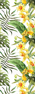 Store enrouleur Fleur jaune