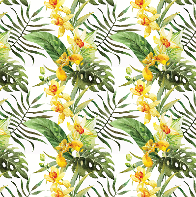 Store enrouleur Fleur jaune