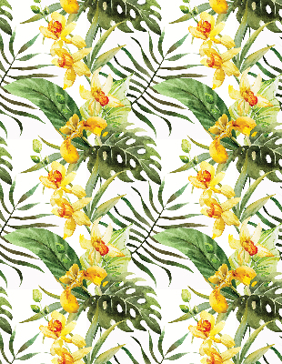 Store enrouleur Fleur jaune