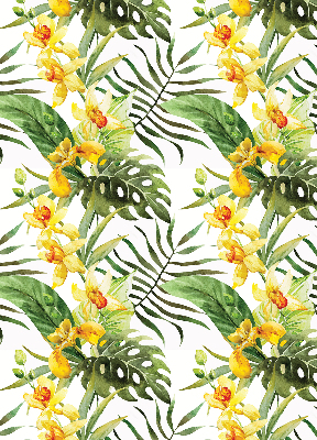 Store enrouleur Fleur jaune