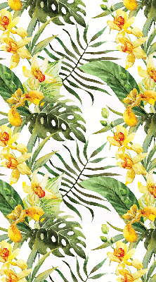 Store enrouleur Fleur jaune