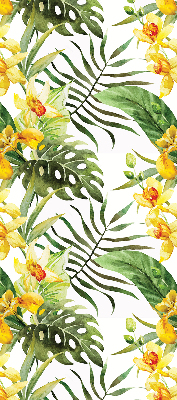 Store enrouleur Fleur jaune