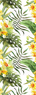 Store enrouleur Fleur jaune