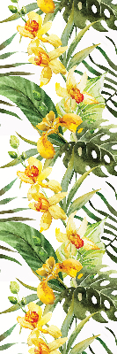 Store enrouleur Fleur jaune