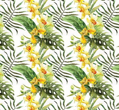 Store enrouleur Fleur jaune