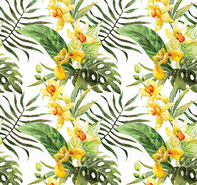 Store enrouleur Fleur jaune