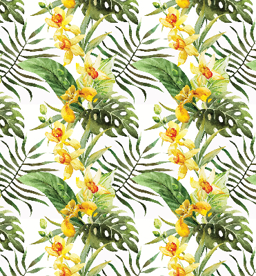 Store enrouleur Fleur jaune