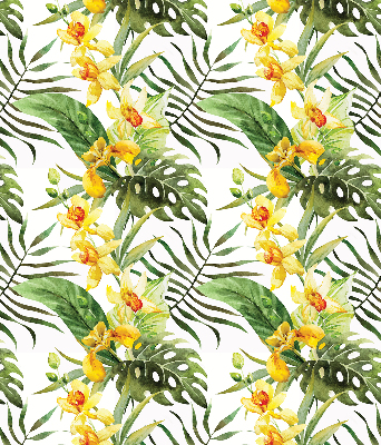 Store enrouleur Fleur jaune