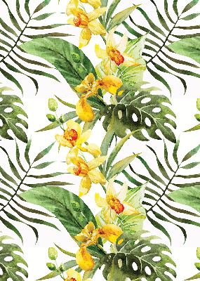 Store enrouleur Fleur jaune