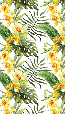 Store enrouleur Fleur jaune