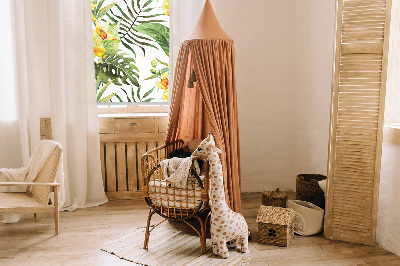 Store enrouleur Fleur jaune