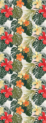 Store enrouleur Fleurs et feuilles tropicales