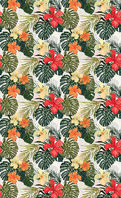 Store enrouleur Fleurs et feuilles tropicales