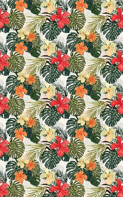 Store enrouleur Fleurs et feuilles tropicales