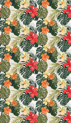 Store enrouleur Fleurs et feuilles tropicales