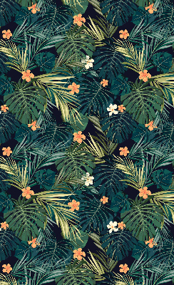 Store intérieur Feuilles et fleurs tropicales