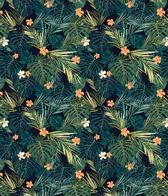 Store intérieur Feuilles et fleurs tropicales