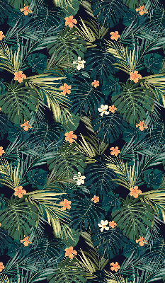 Store intérieur Feuilles et fleurs tropicales