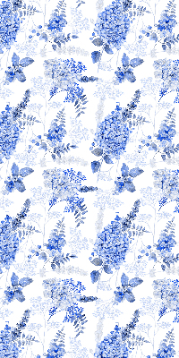 Store enrouleur Fleurs bleues