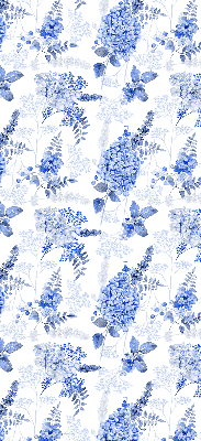 Store enrouleur Fleurs bleues