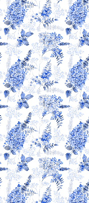 Store enrouleur Fleurs bleues