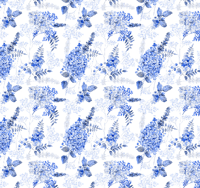 Store enrouleur Fleurs bleues