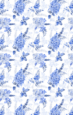 Store enrouleur Fleurs bleues