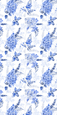 Store enrouleur Fleurs bleues