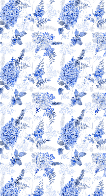 Store enrouleur Fleurs bleues