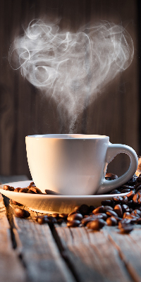 Store intérieur Une tasse de café