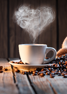 Store intérieur Une tasse de café