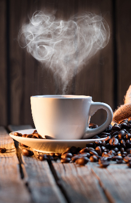 Store intérieur Une tasse de café