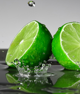 Store enrouleur Citrons verts dans l'eau