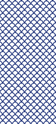 Store enrouleur Écailles bleues