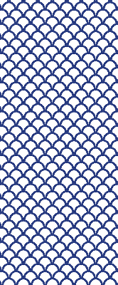 Store enrouleur Écailles bleues