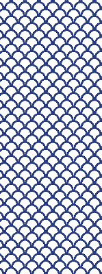 Store enrouleur Écailles bleues