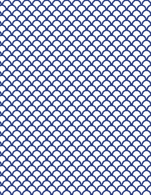 Store enrouleur Écailles bleues