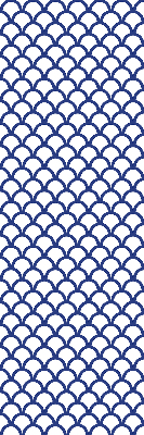 Store enrouleur Écailles bleues